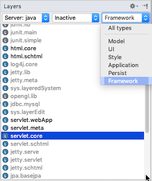 Layers view runtimes